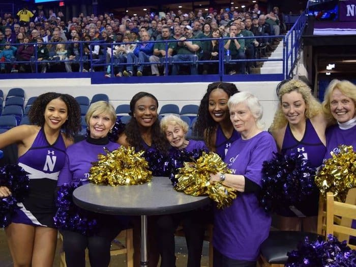 The Merion Senior Wildcat Dance Team Performs at Northwestern Basketball Game