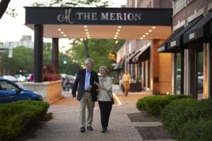 seniors walking outside The Merion