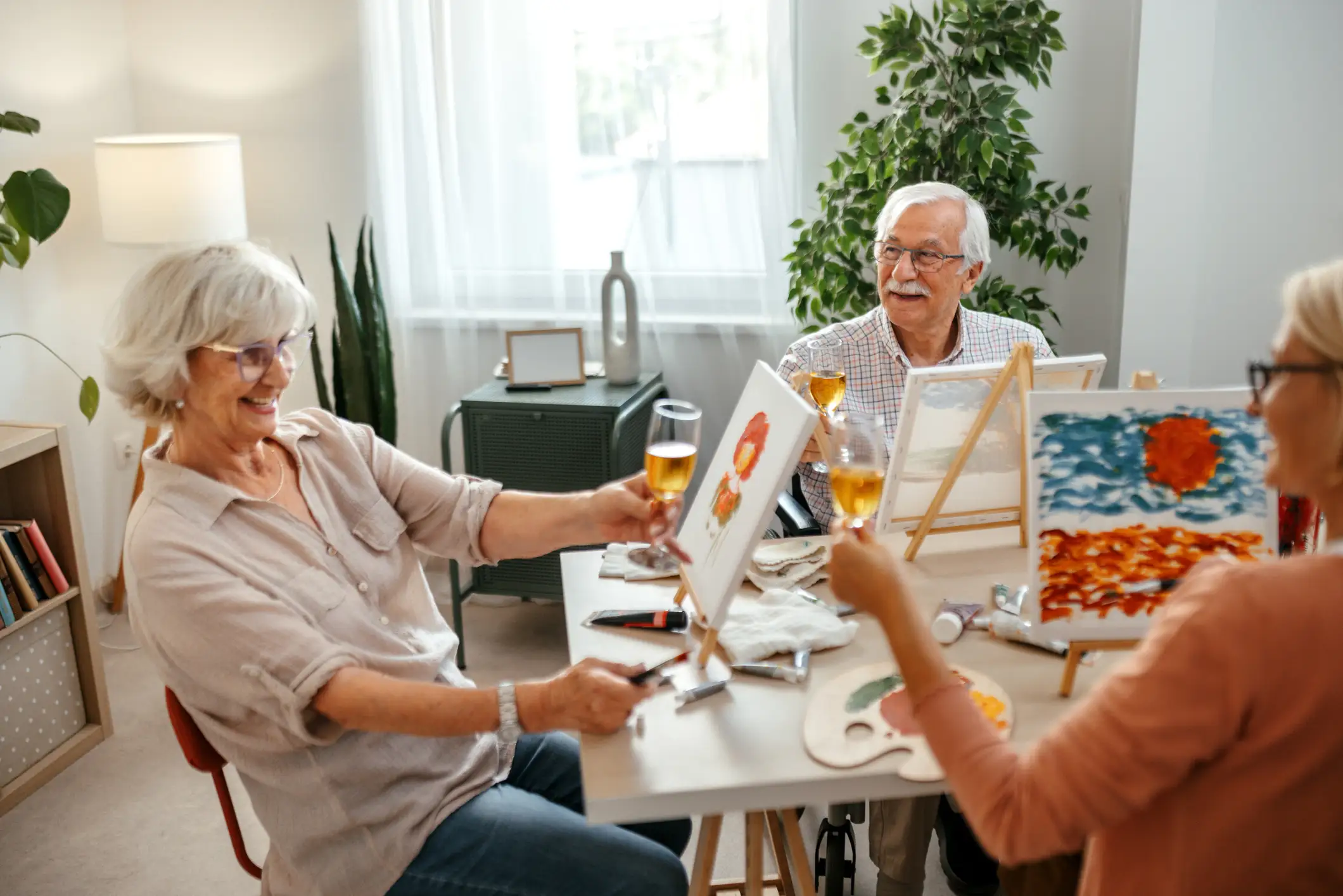 seniors enjoying the benefits of a rental senior living community