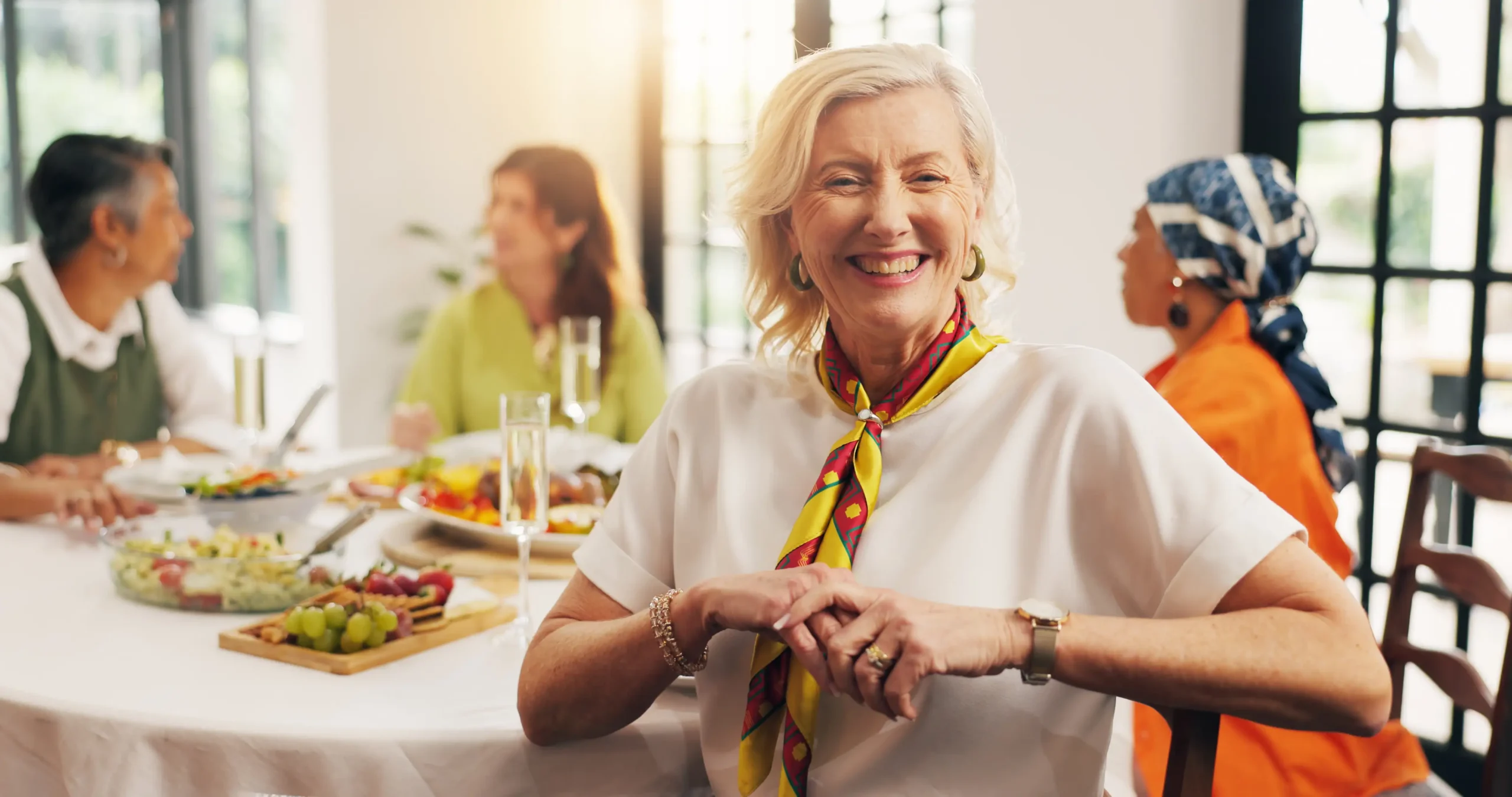 senior woman enjoying the benefits of a rental senior living community