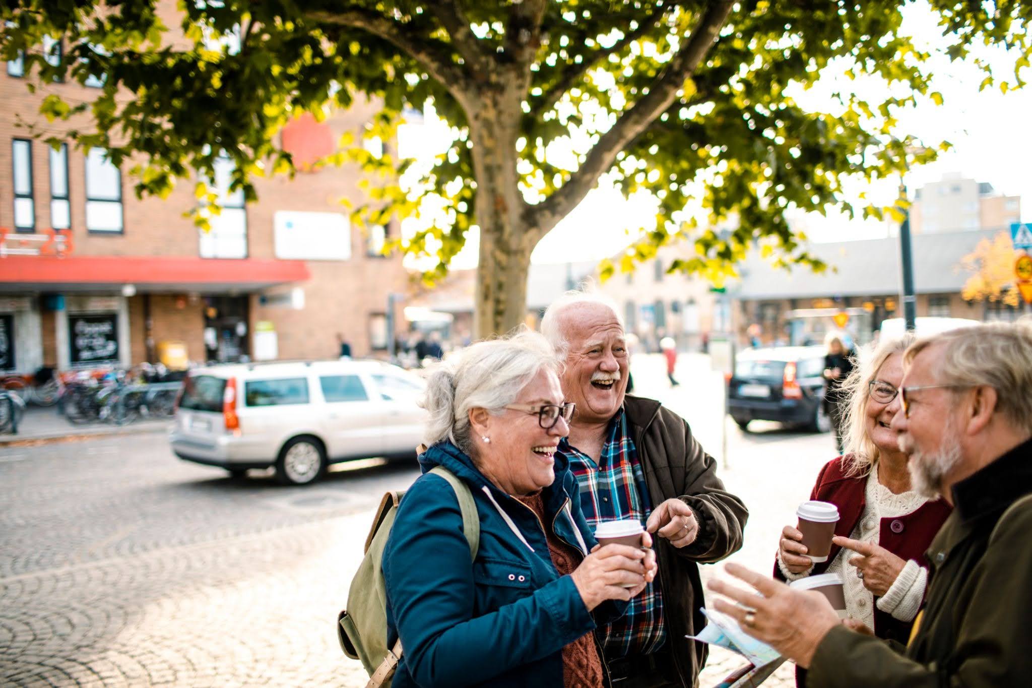 Senior enjoying the ease of a modern senior living community